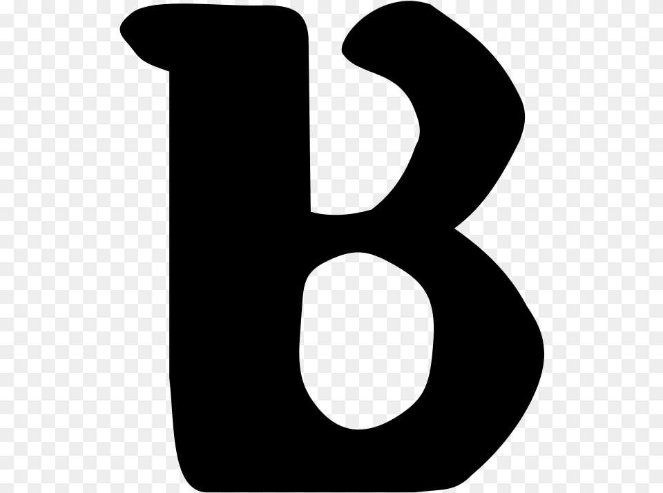 Gothic Letter B, Gray Png