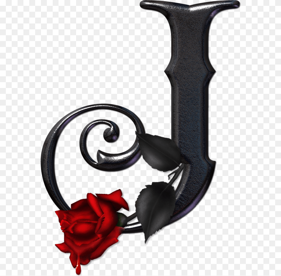 Gothic Letter I Transparent, Rose, Flower, Plant, Flower Arrangement Png Image