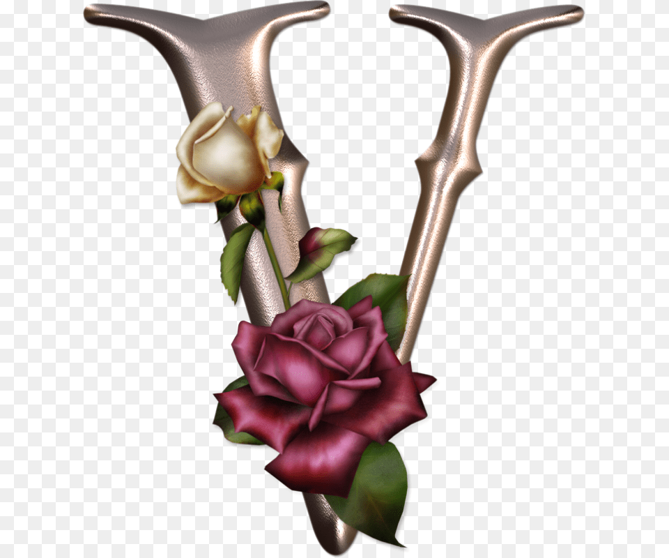 Gothic Letters Clip Art, Flower, Flower Arrangement, Plant, Rose Free Png Download