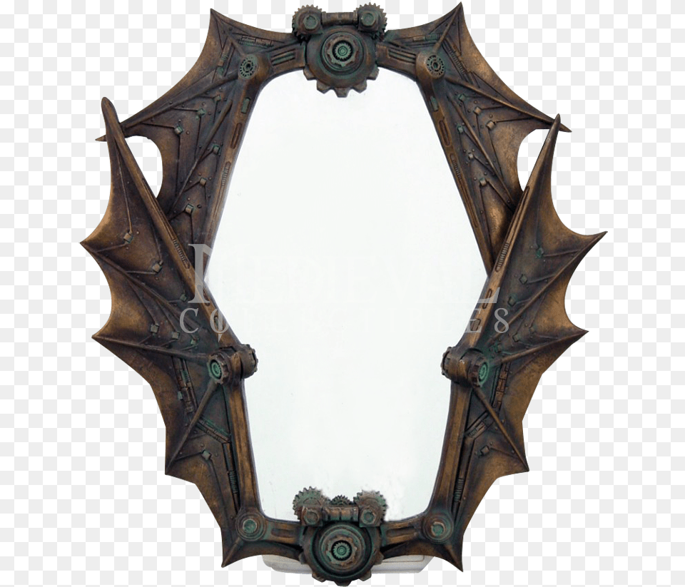 Gothic Mirror Frame Gothic Bat Mirror, Photography, Machine, Wheel, E-scooter Png