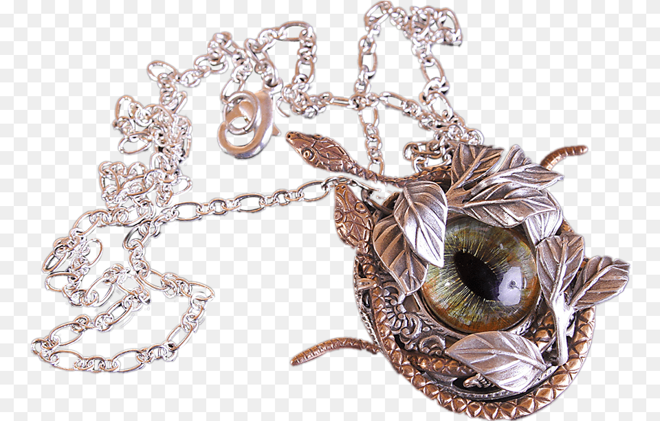 Gothic Necklace Serpent Necklace Snake Eye Necklace Pendant, Accessories, Jewelry Free Png Download