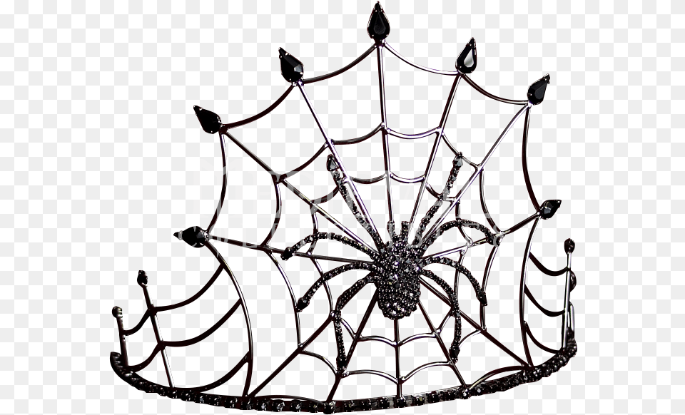 Gothic Queen Spider Crown Dark Princess Crown Spider Crown, Accessories, Jewelry, Chandelier, Lamp Png