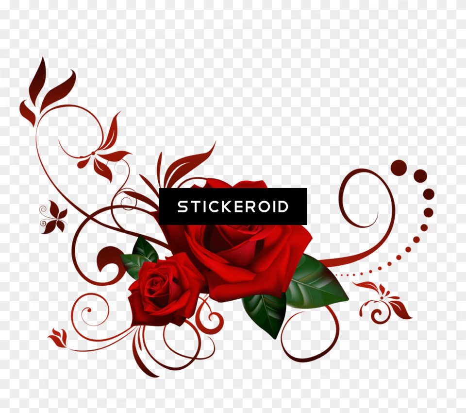 Gothic Rose Flower, Art, Floral Design, Graphics, Pattern Png Image