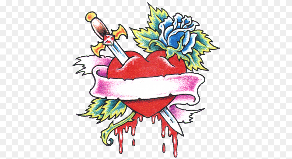 Gothic Tattoo Heart, Cream, Dessert, Food, Ice Cream Png Image