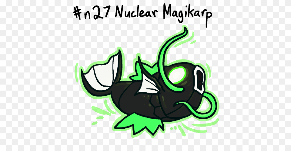 Gotta Popkas Nuclear Magikarp Has Glowing Pupil Less Eyes, Green, Baby, Person, Animal Free Png Download