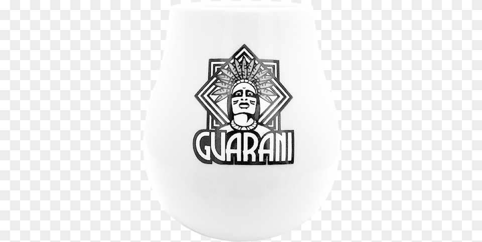 Gourd Ceramic White With Logo Guarani, Glass, Face, Head, Person Png