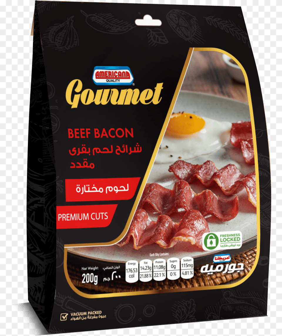 Gourmet Beef Bacon, Food, Meat, Pork Free Transparent Png