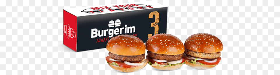 Gourmet Burgers 3burgers Burgerim Trio, Burger, Food Free Transparent Png