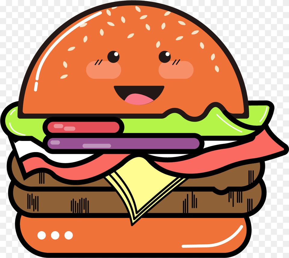 Gourmet Food Clipart Burger Cartoon Hd, Clothing, Hardhat, Helmet Free Transparent Png