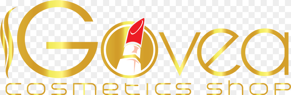 Govea Cosmetics Shop Gold Graphics, Logo, Lipstick, Dynamite, Weapon Free Png