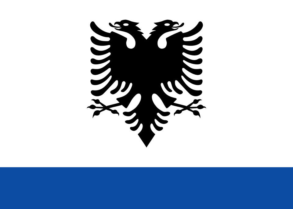 Government Ensign Of Albania Clipart, Emblem, Symbol, Animal, Bird Free Png