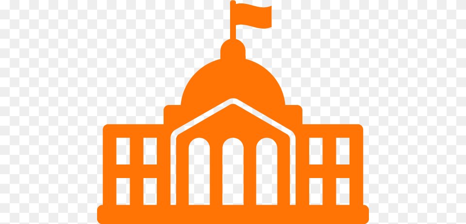 Government Images Clip Art Orange Building Flag, Architecture, Dome, Parliament, City Free Png