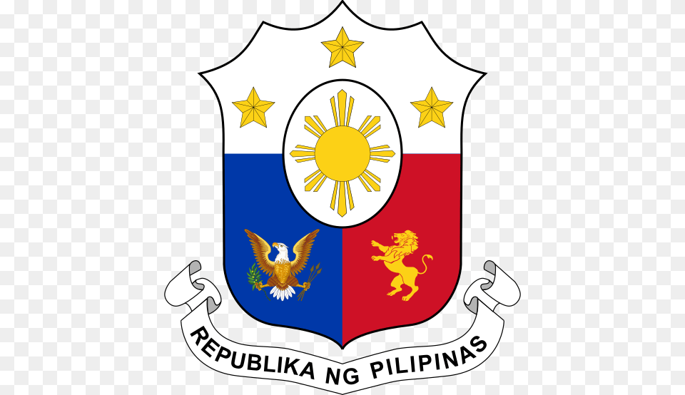 Government Of The Philippines, Armor, Emblem, Symbol, Animal Free Png