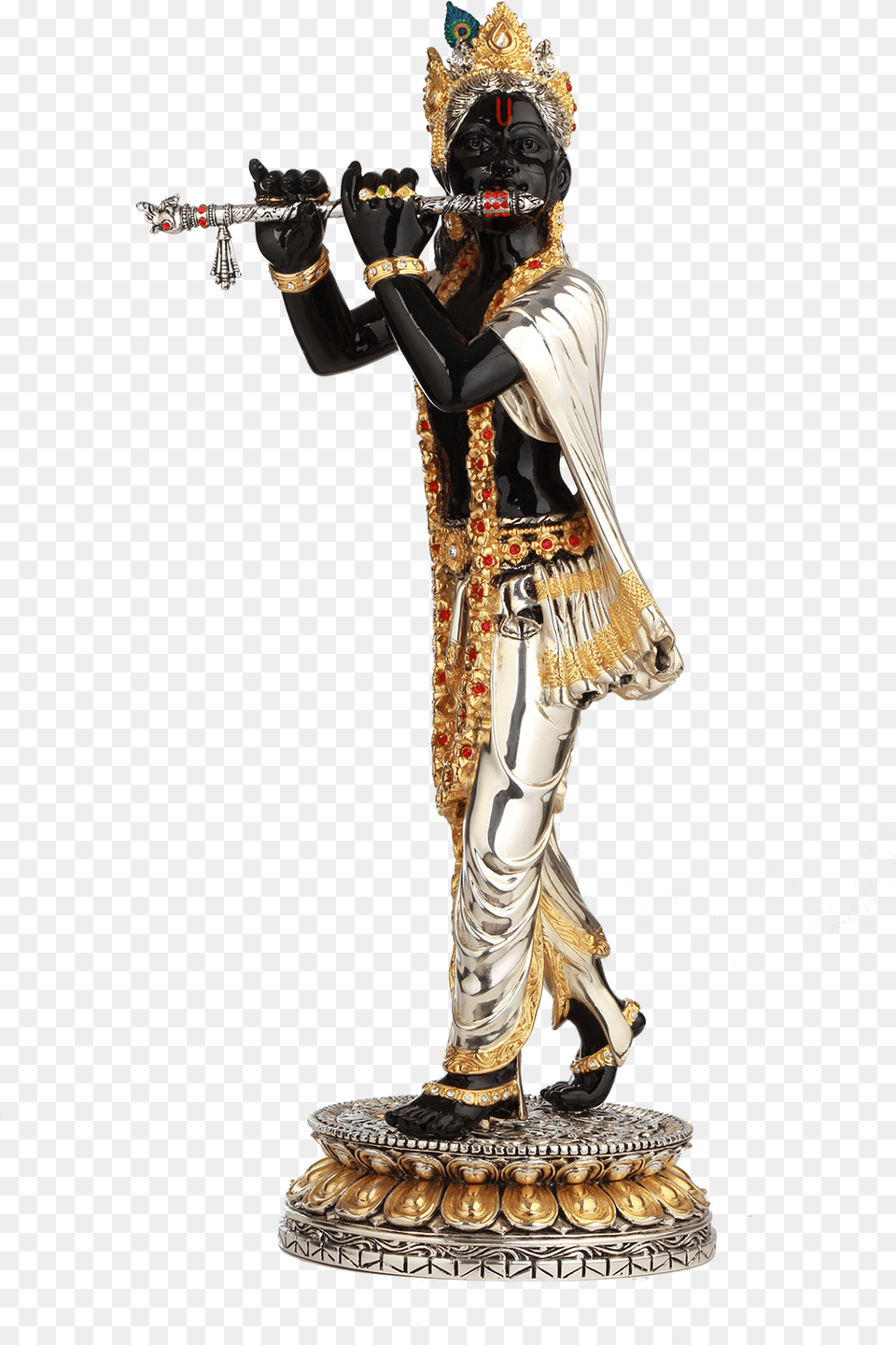 Govinda Krishna, Figurine, Adult, Female, Person Png