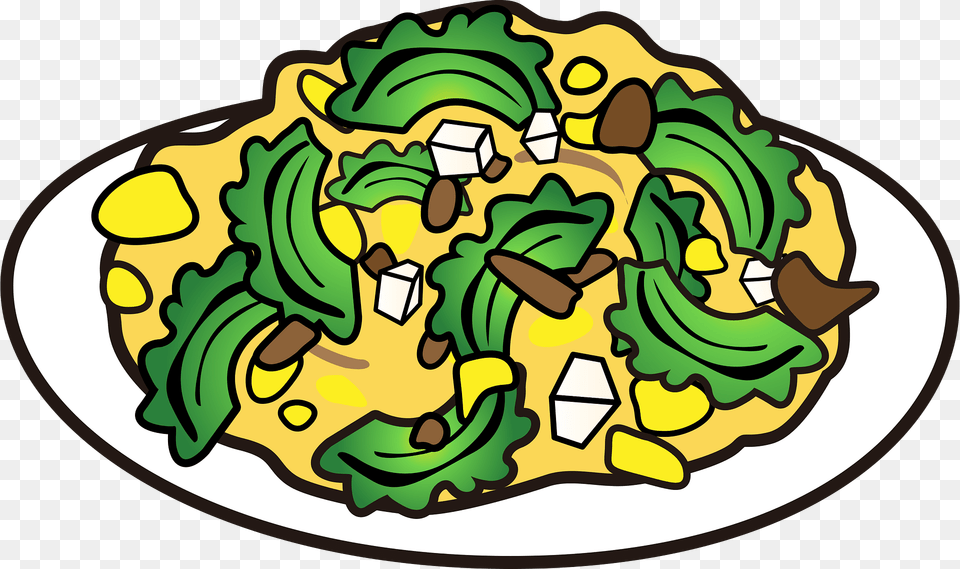 Goya Chanpuru Dish Clipart, Food Png