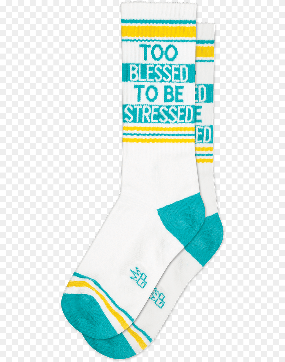 Gp Too Blessed To Be Stressed Sock, Clothing, Hosiery Png