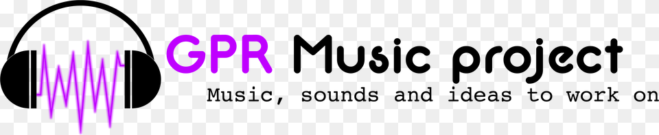 Gpr Music Project Logo Calligraphy, Purple, Text Png Image