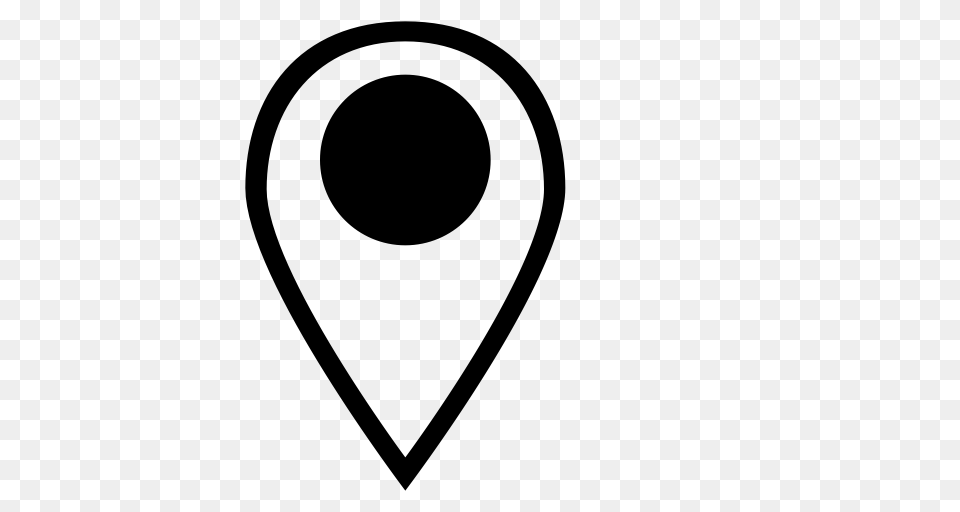Gps Location Map Marker Pin Stroke Icon, Gray Png Image