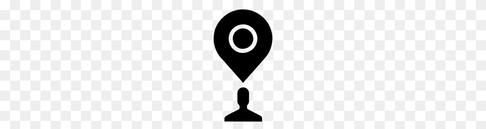 Gps Location Pin Marker People Person Navigation Icon, Gray Png