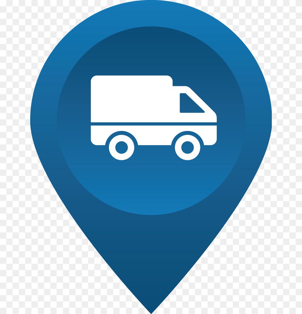 Gps Tracking Icon With Van Vehicle Tracking System Icon, Guitar, Musical Instrument, Plectrum, Disk Png Image