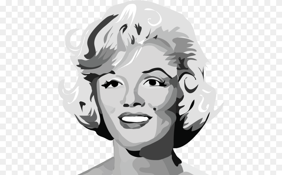 Grab And Marilyn Monroe Clipart Marilyn Monroe Transparent Clipart, Art, Face, Head, Person Free Png Download