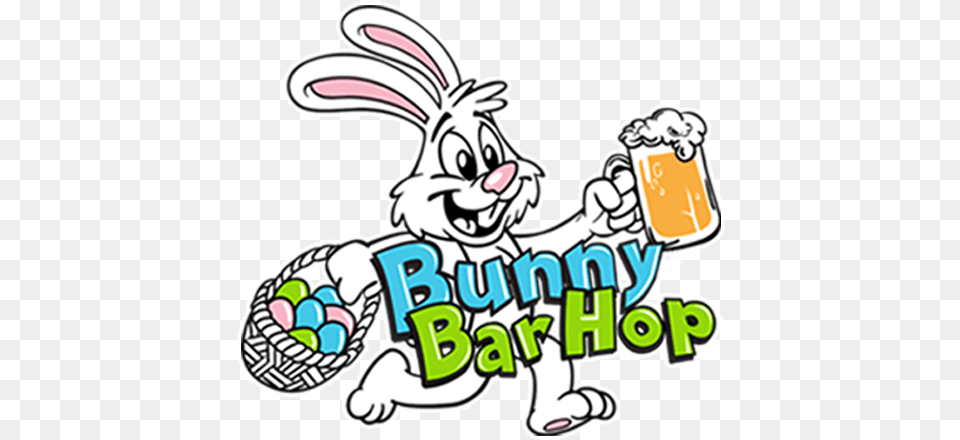 Grab Easter Bunny Pub Crawl, Sticker, Cream, Dessert, Food Free Png Download