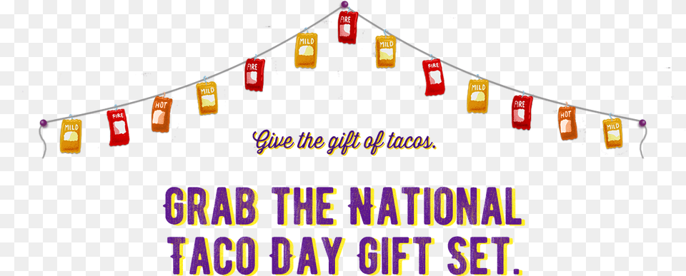 Grab The National Taco Day Gift Set Graphic Design, Lamp, Banner, Light, Text Png Image