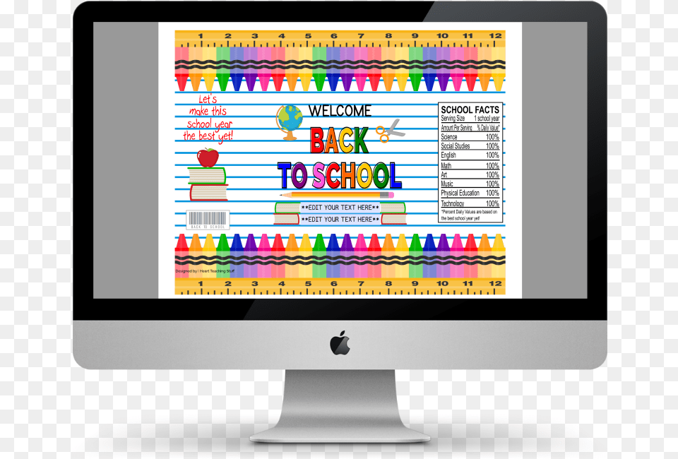 Grab These Back To School Chip Bag Printables Computer Monitor, Computer Hardware, Electronics, Hardware, Screen Png