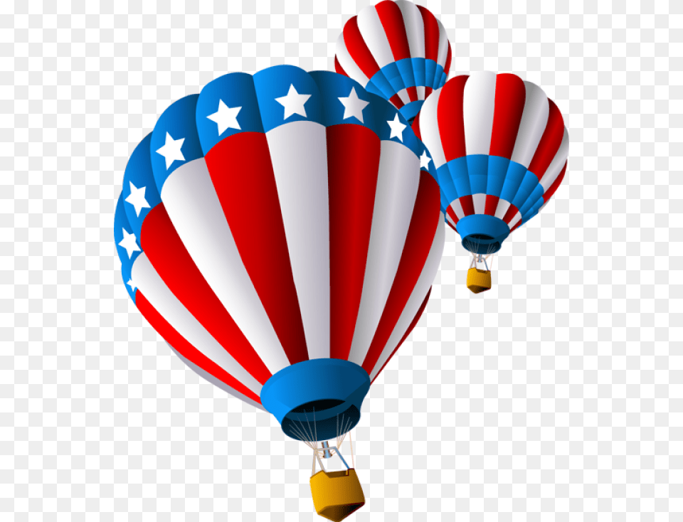 Grab This Clip Art And Celebrate This Of July Clipart, Aircraft, Hot Air Balloon, Transportation, Vehicle Png