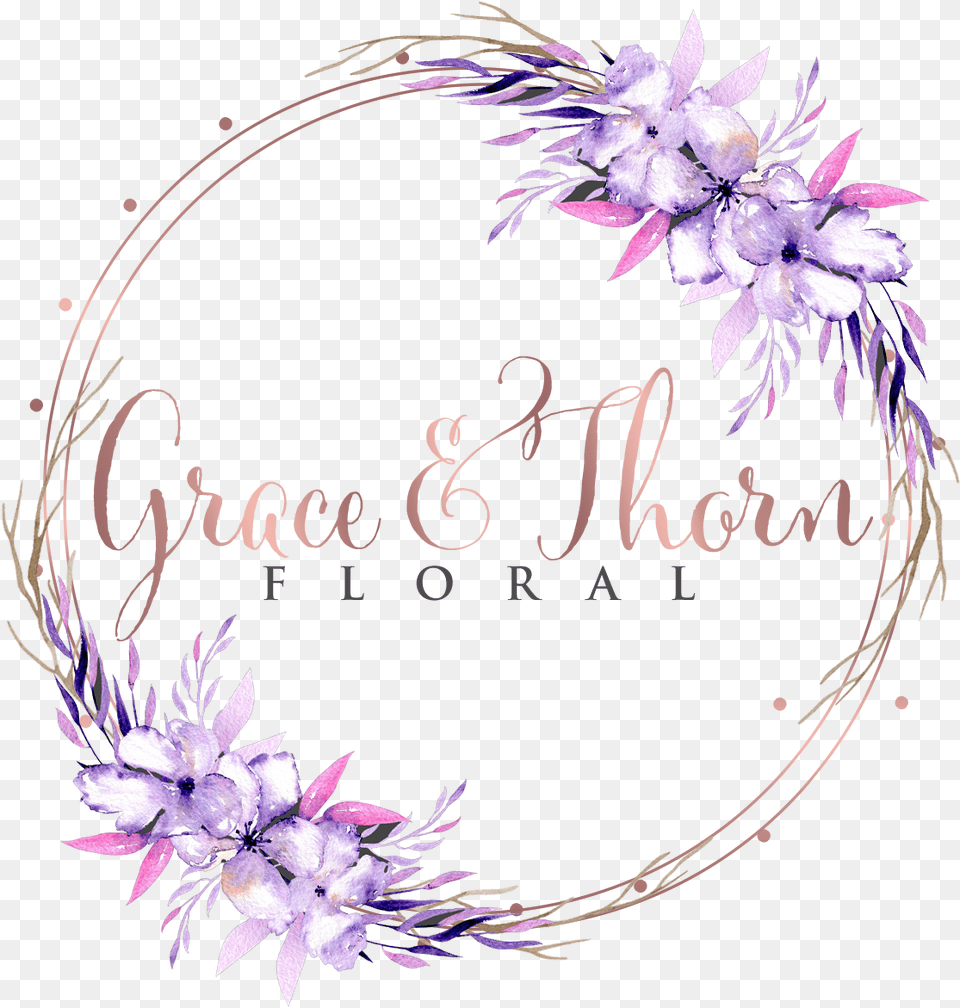 Grace Amp Thorn Floral Grace Amp Thorn Floral, Purple, Flower, Plant, Art Free Png