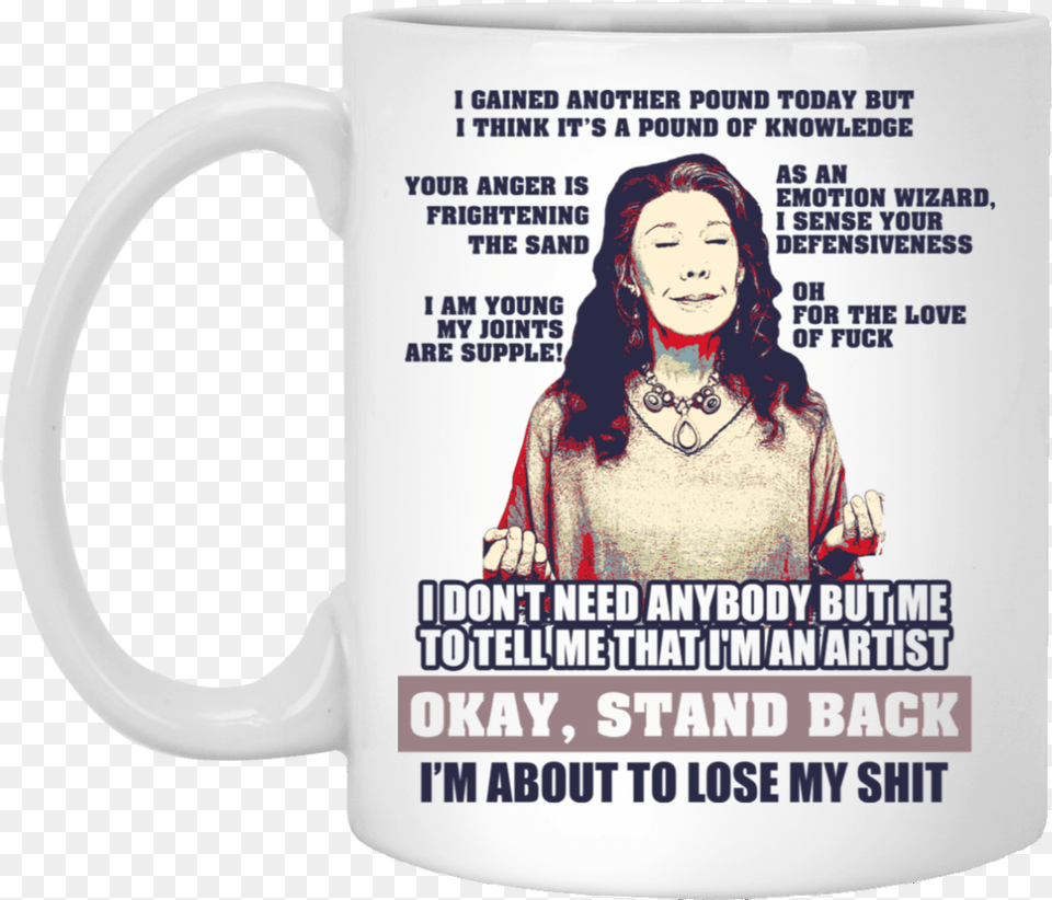 Grace And Frankie Mug, Adult, Person, Female, Cup Free Png