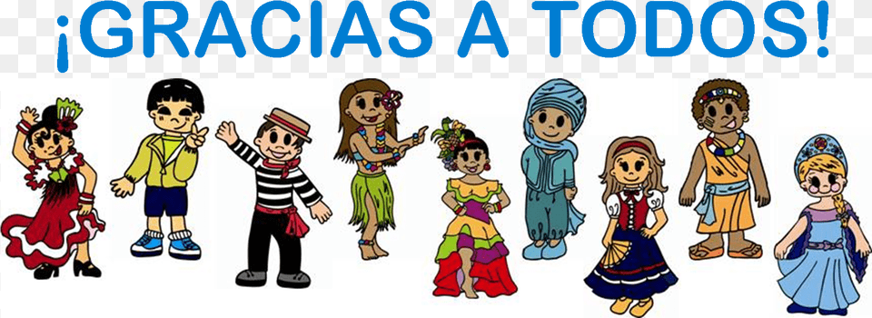 Gracias A Todos1 Cartoon, Book, Publication, Comics, Baby Png Image