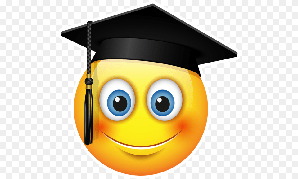 Grad Emoji Emoji Graduate, Graduation, People, Person, Disk Png Image