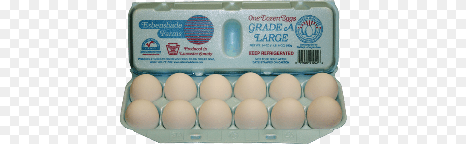 Grade A Large White Grade A Large Eggs Dozen, Egg, Food Free Png Download
