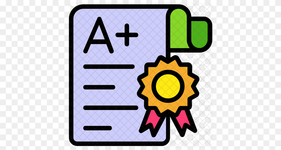 Grade Sheet Icon Ribbon Award Icon, Text, Number, Symbol Free Png Download