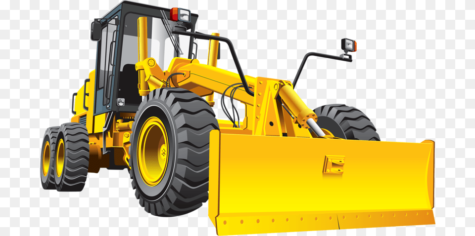 Grader Road Heavy Equipment Bulldozer Clip Art, Machine Png Image
