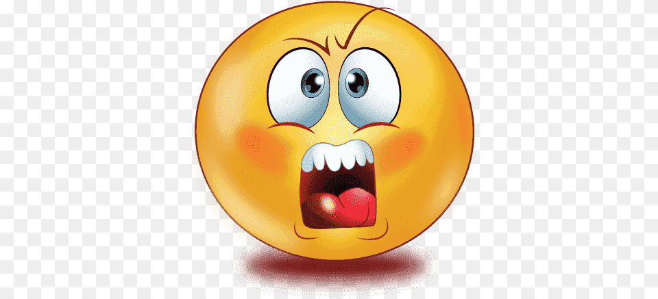 Gradient Angry Emoji Transparent Emoji Scared Transparent Background, Citrus Fruit, Food, Fruit, Orange Png