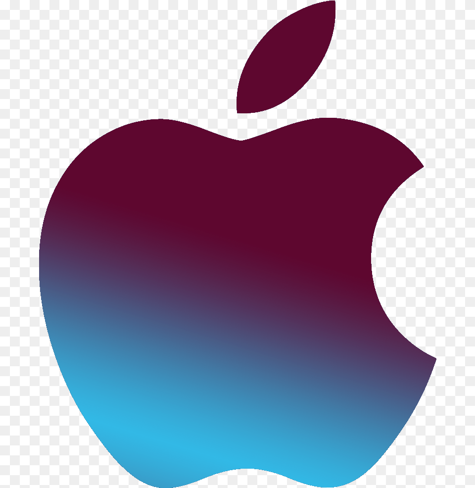 Gradient Apple Applelogo Sticker By Darkpassenger6 Apple And Google, Plant, Produce, Fruit, Food Png Image