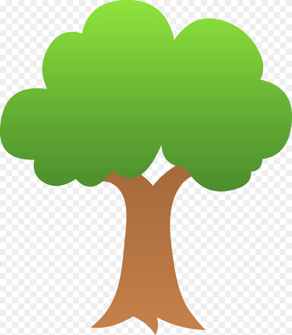 Gradient Apple Tree Clipart Cartoon Trees In Autumn, Green, Plant, Tree Trunk Png Image