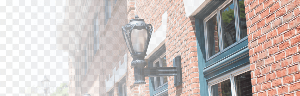 Gradient Background, Brick, Architecture, Building, Lamp Post Free Png Download