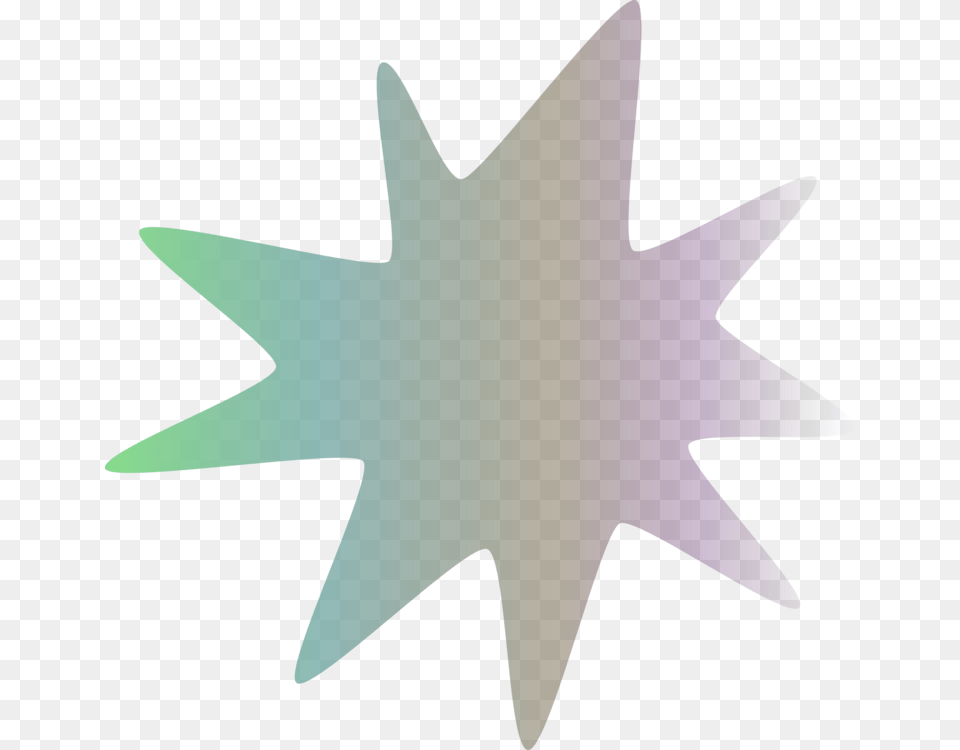 Gradient Color Linearity Star Teal Emblem, Star Symbol, Symbol Free Png Download