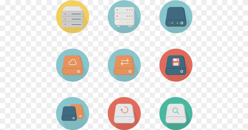 Gradient Flat Icons, Electronics, Mobile Phone, Phone, Bag Free Png Download
