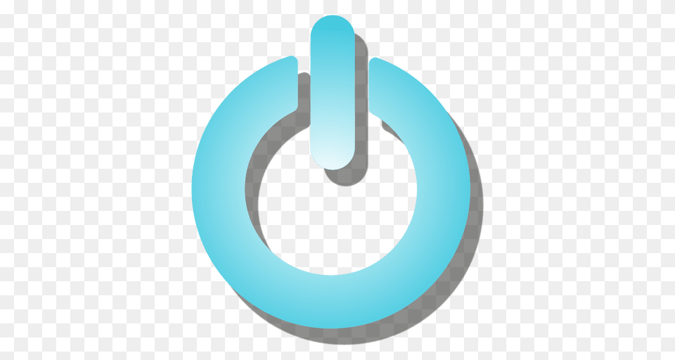 Gradient Power Button Icon, Water, Text Free Transparent Png