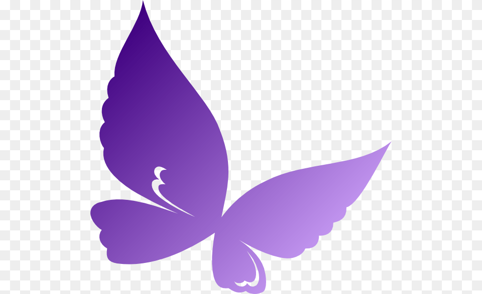 Gradient Purple Butterfly Clip Art At Clipart Butterflies Clip Art, Leaf, Plant, Flower, Animal Free Png Download