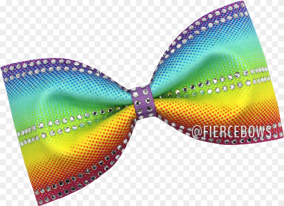 Gradient Rainbow Tailless Rhinestone Bow Circle, Accessories, Bow Tie, Formal Wear, Tie Free Png
