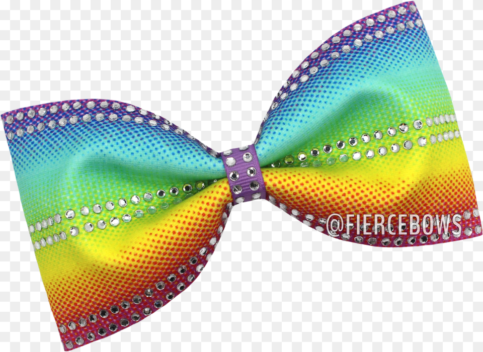 Gradient Rainbow Tailless Rhinestone Bow Fierce Bows Circle, Accessories, Bow Tie, Formal Wear, Tie Free Png