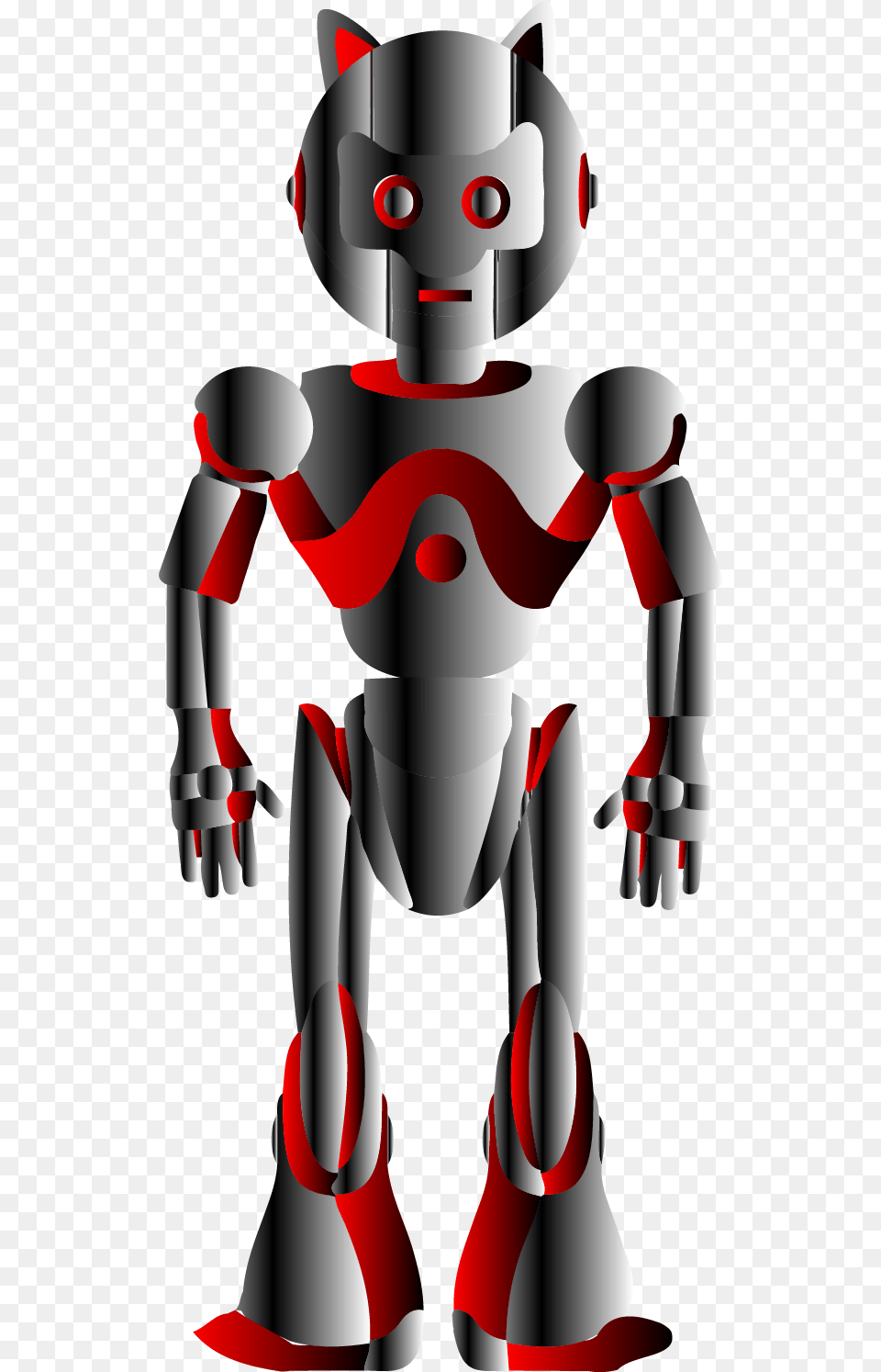 Gradient Transparent Cartoons Robot, Person Free Png