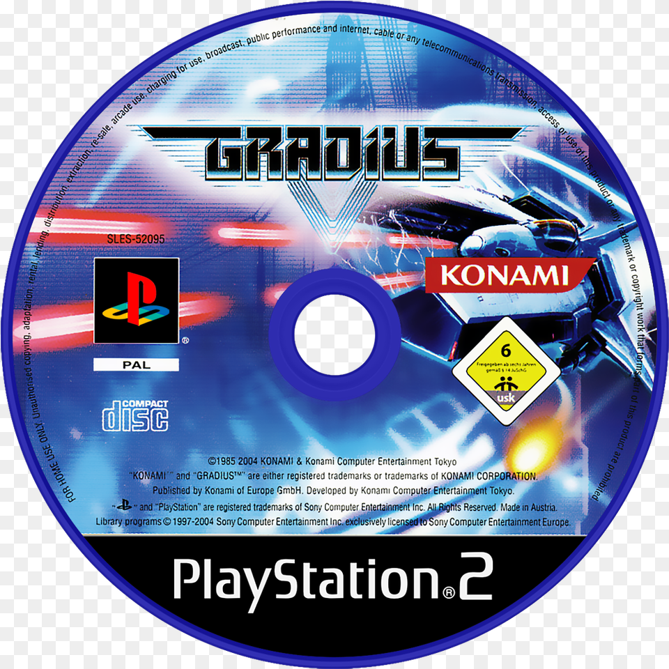 Gradius V Details Red Star Ps2 Disc, Disk, Dvd, Machine, Wheel Free Png