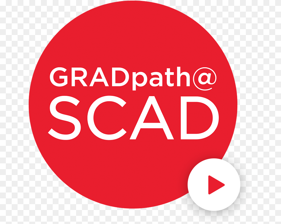 Gradpath At Scad Logo Circle, Advertisement, Sign, Symbol, Poster Png Image
