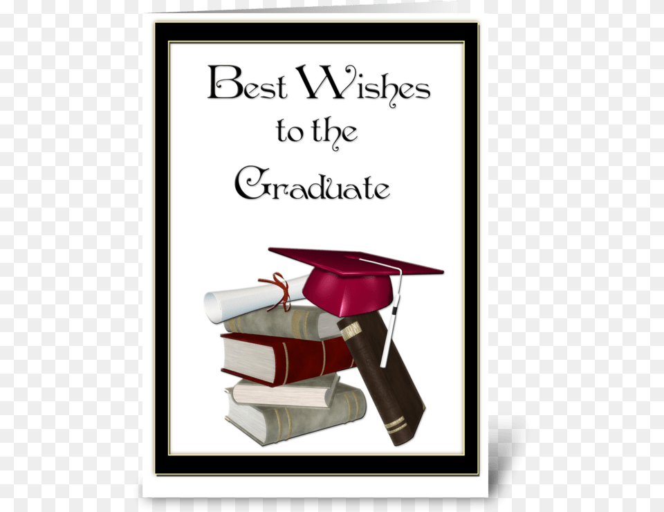 Graduate Congratulations Books Red Cap Greeting Card Poster, People, Person, Graduation, Text Png